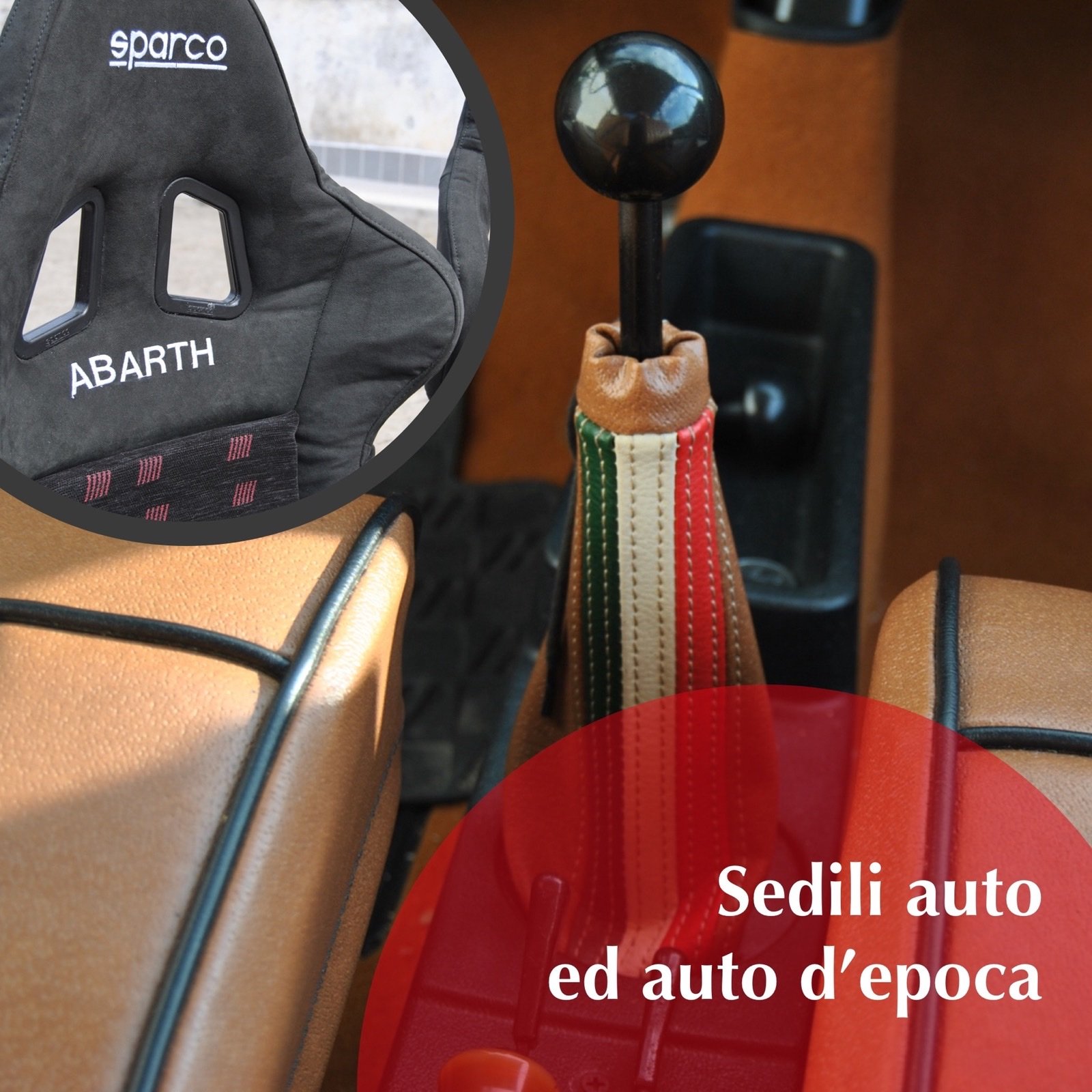 Restauro tappezzeria auto d'epoca e selle moto custom